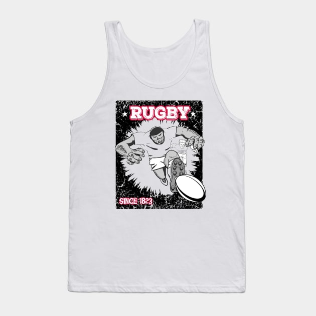 Rugby Smash Tank Top by atomguy